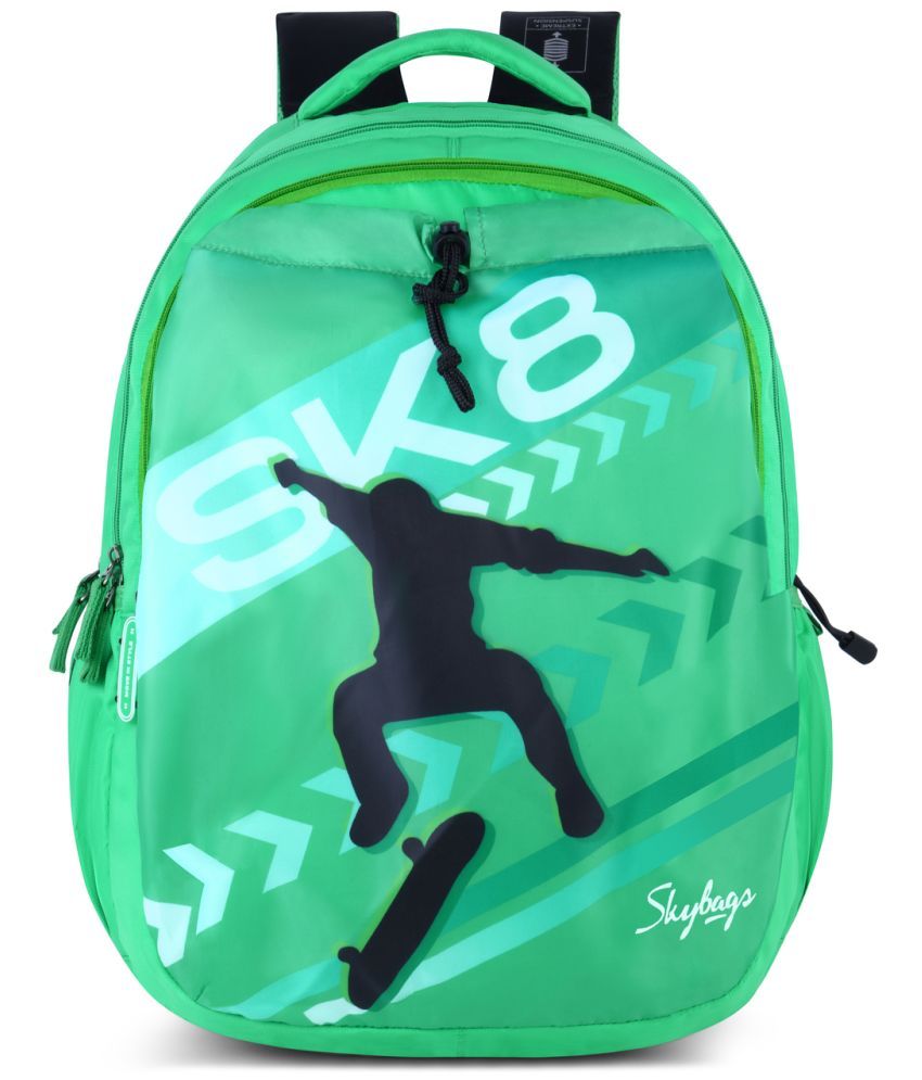     			Skybags Green Polyester Backpack ( 35 Ltrs )