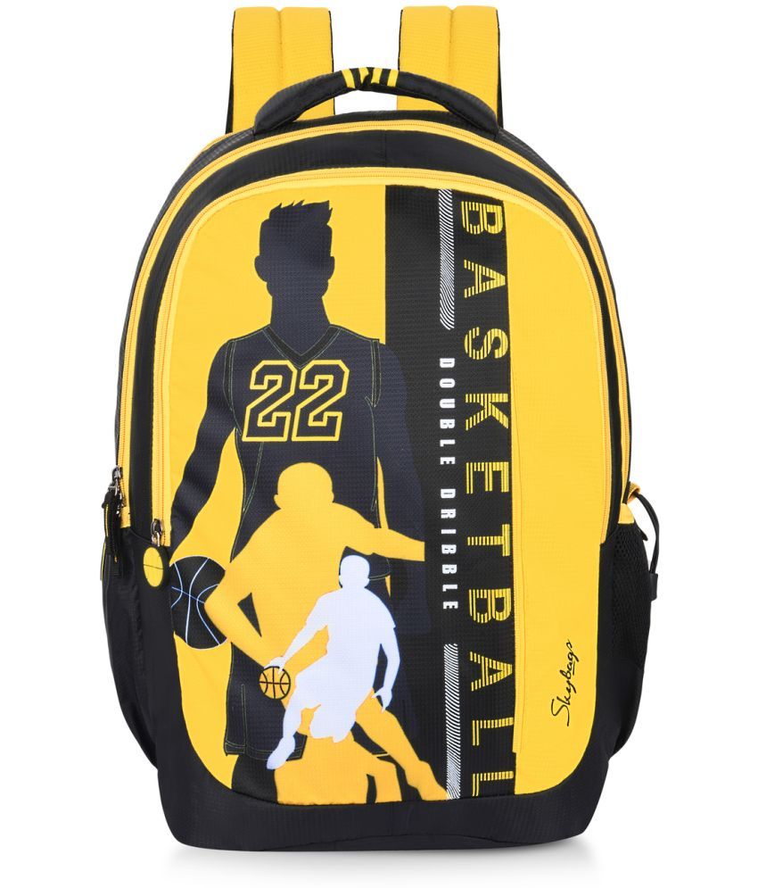     			Skybags Yellow Polyester Backpack ( 30 Ltrs )