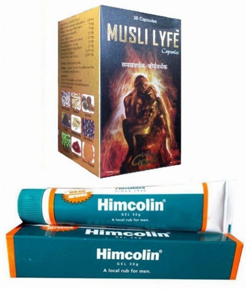     			Syan Deals Musli Lyfe with Gold Capsule 30 no.s & Himalaya Himcolin Gel 30gm Combo pack