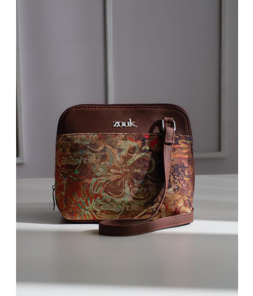     			Zouk Multicolor Jute Sling Bag