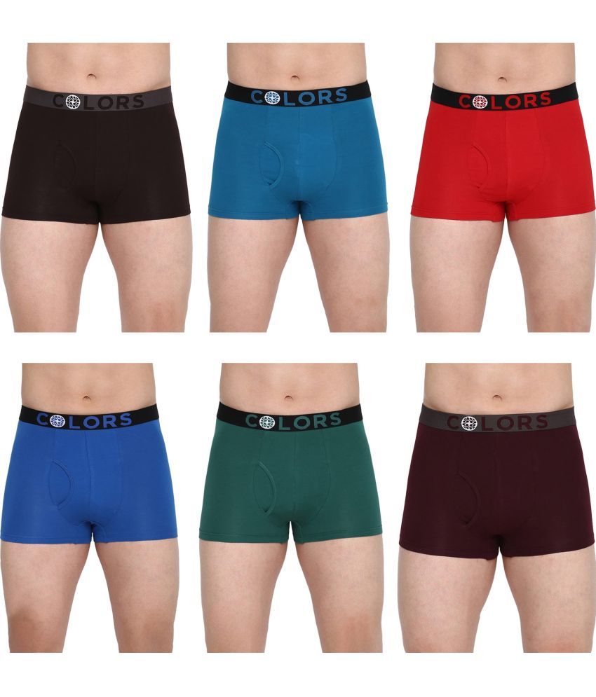     			COLORS by Rupa Frontline Multicolor Cotton Men's Trunks ( Pack of 6 )