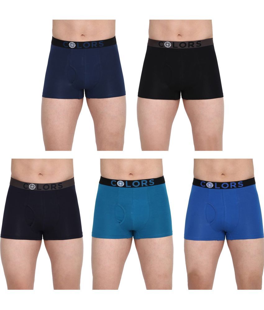     			COLORS by Rupa Frontline Multicolor Cotton Men's Trunks ( Pack of 5 )