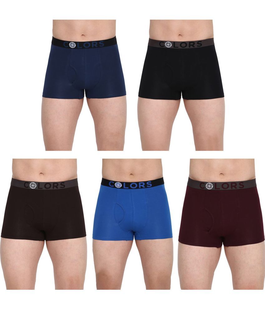     			COLORS by Rupa Frontline Multicolor Cotton Men's Trunks ( Pack of 5 )