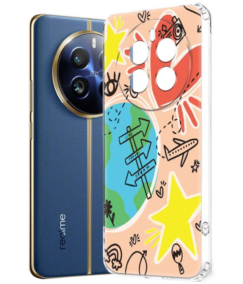     			Fashionury Multicolor Printed Back Cover Silicon Compatible For Realme 12  Pro Plus 5G ( Pack of 1 )