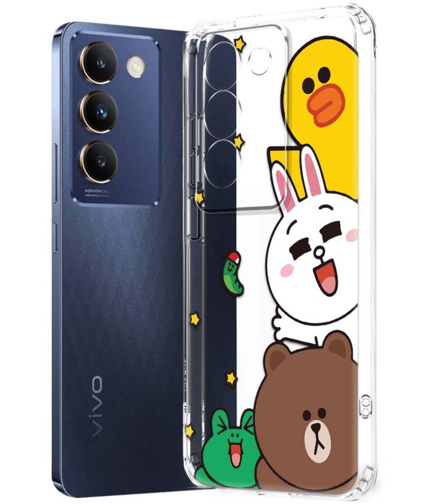     			Fashionury Multicolor Printed Back Cover Silicon Compatible For Vivo Y200e 5G ( Pack of 1 )