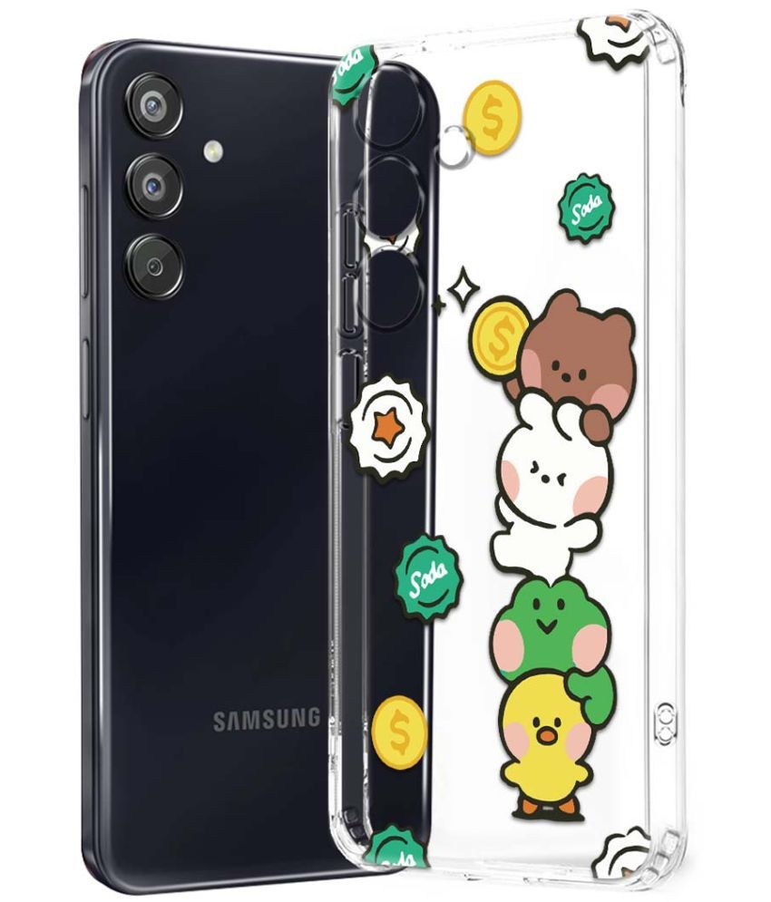     			Fashionury Multicolor Printed Back Cover Silicon Compatible For Samsung Galaxy F15 ( Pack of 1 )