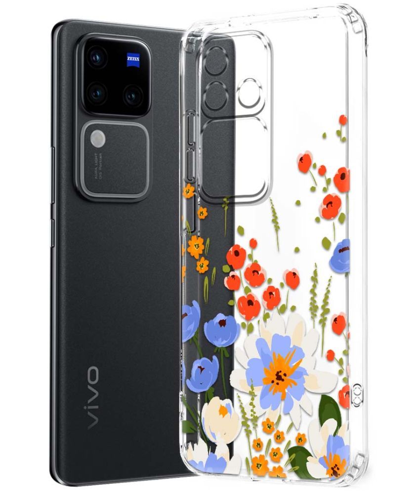     			Fashionury Multicolor Printed Back Cover Silicon Compatible For Vivo V30 Pro 5G ( Pack of 1 )