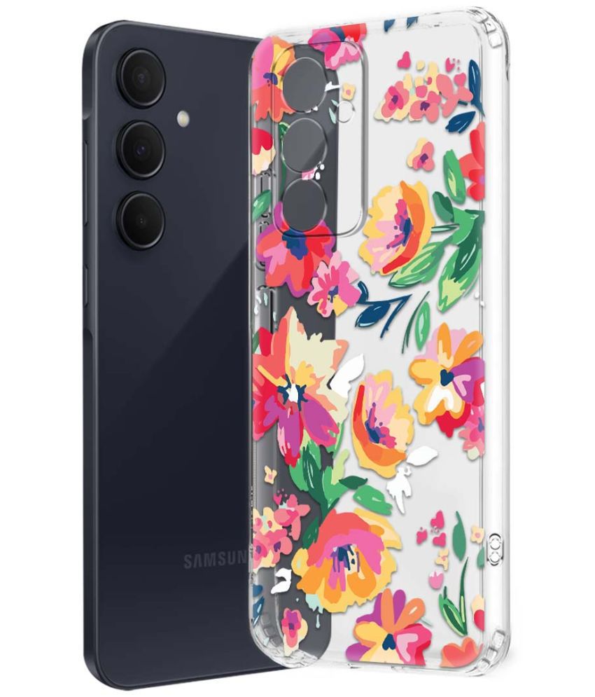     			Fashionury Multicolor Printed Back Cover Silicon Compatible For Samsung Galaxy A35 5G ( Pack of 1 )