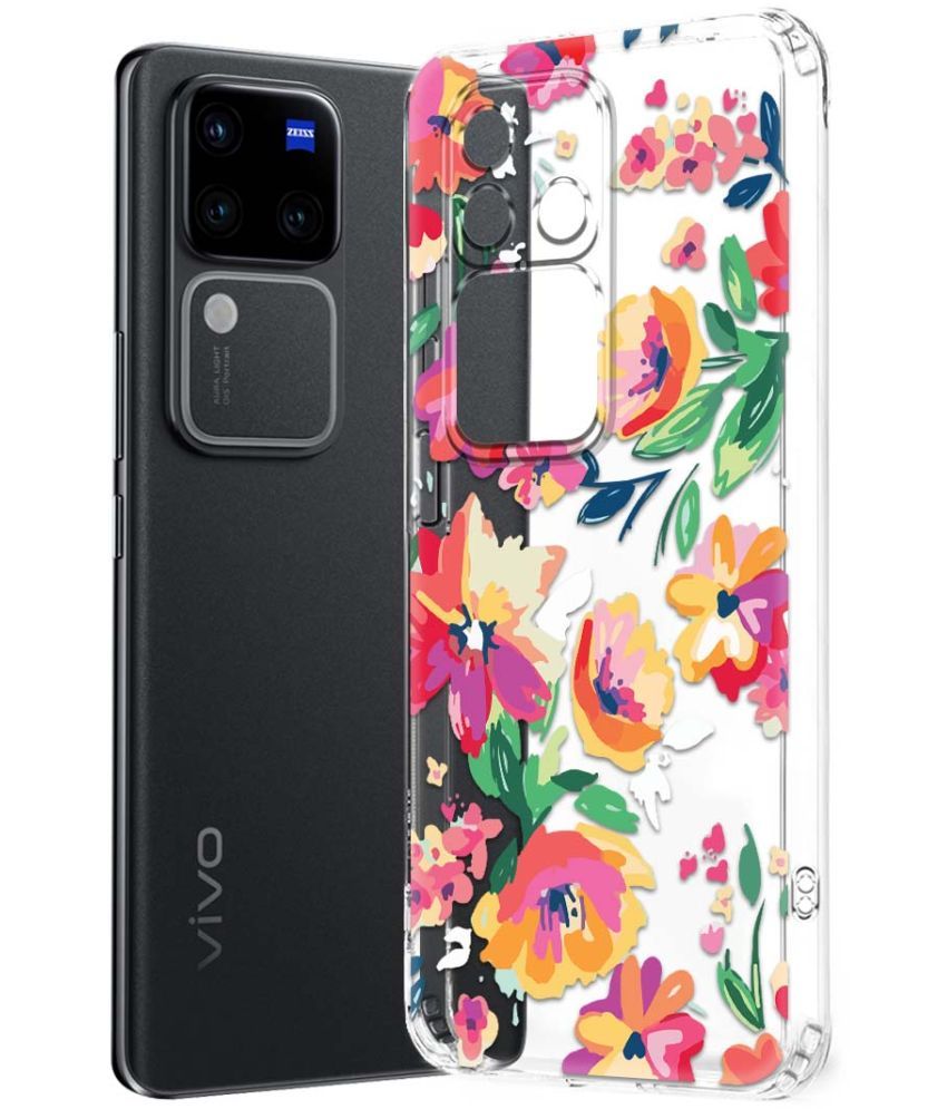     			Fashionury Multicolor Printed Back Cover Silicon Compatible For Vivo V30 Pro 5G ( Pack of 1 )