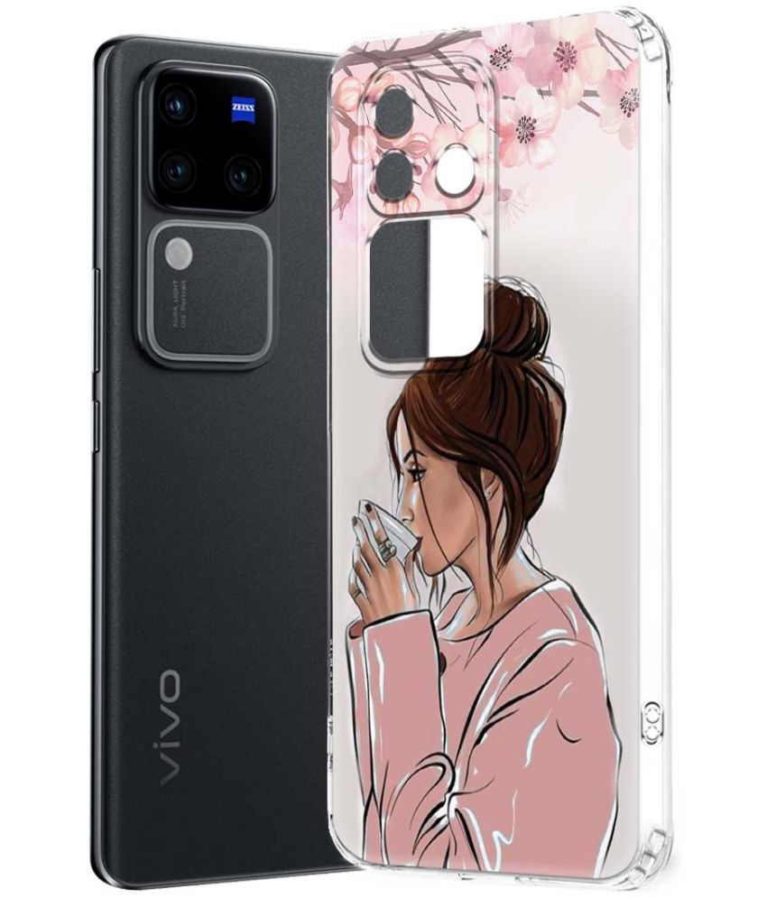     			Fashionury Multicolor Printed Back Cover Silicon Compatible For Vivo V30 Pro 5G ( Pack of 1 )