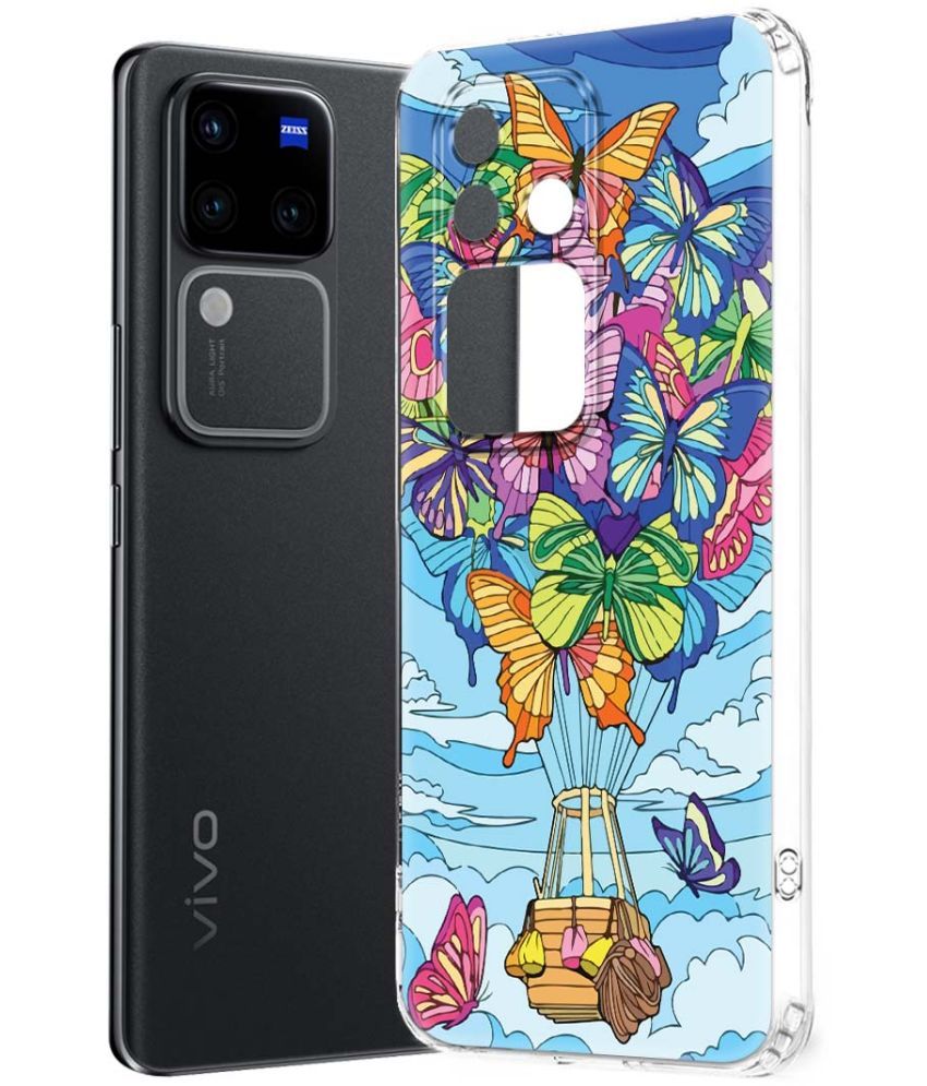     			Fashionury Multicolor Printed Back Cover Silicon Compatible For Vivo V30 Pro 5G ( Pack of 1 )