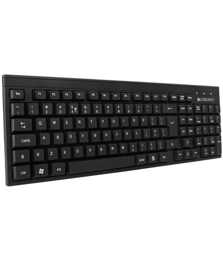     			Zebronics Black USB Wired Desktop Keyboard