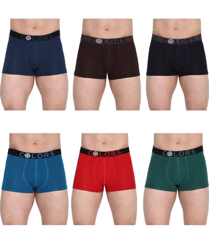     			COLORS by Rupa Frontline Multicolor Cotton Men's Trunks ( Pack of 6 )