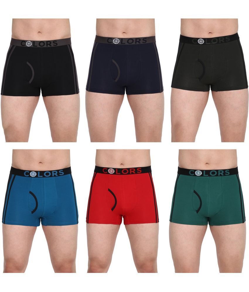     			COLORS by Rupa Frontline Multicolor Cotton Men's Trunks ( Pack of 6 )