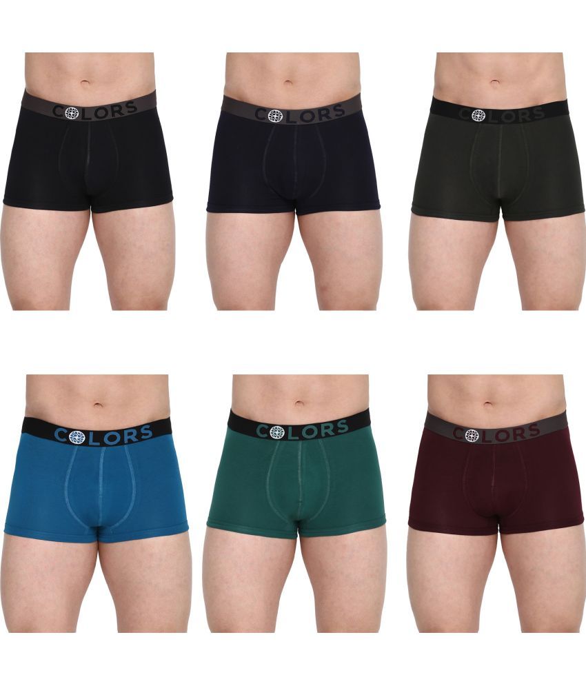     			COLORS by Rupa Frontline Multicolor Cotton Men's Trunks ( Pack of 6 )