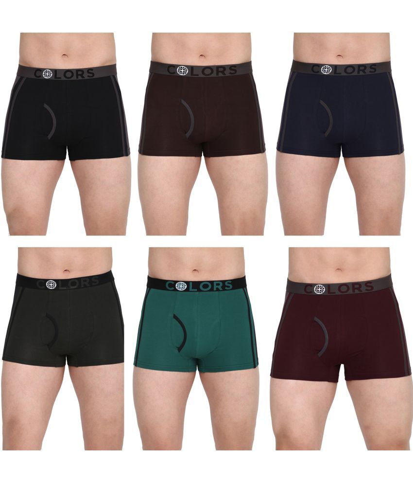     			COLORS by Rupa Frontline Multicolor Cotton Men's Trunks ( Pack of 6 )