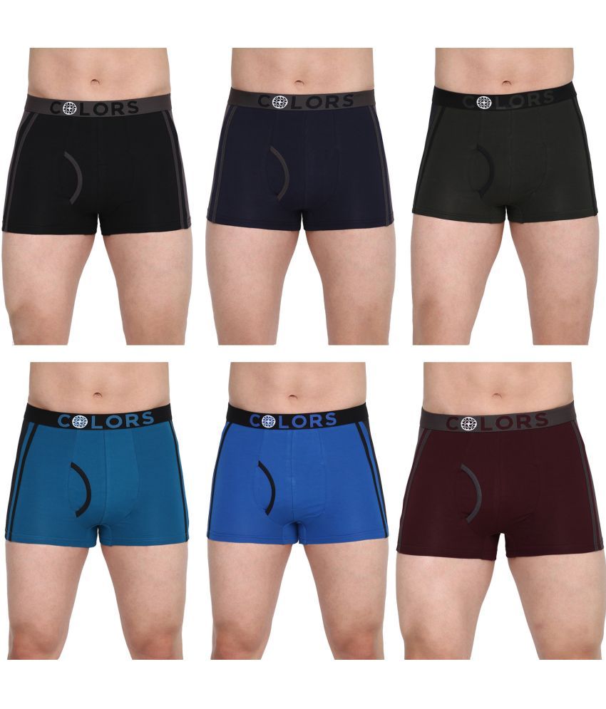     			COLORS by Rupa Frontline Multicolor Cotton Men's Trunks ( Pack of 6 )