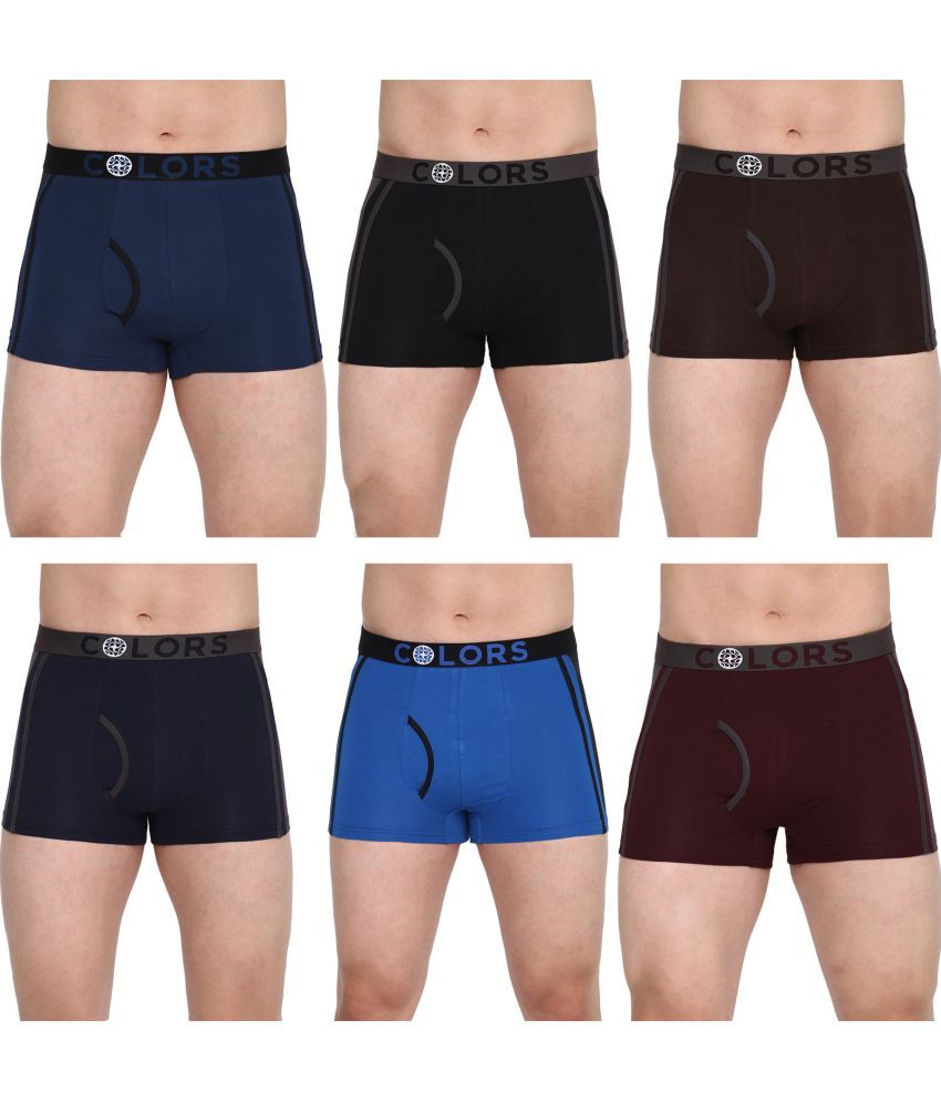     			COLORS by Rupa Frontline Multicolor Cotton Men's Trunks ( Pack of 6 )