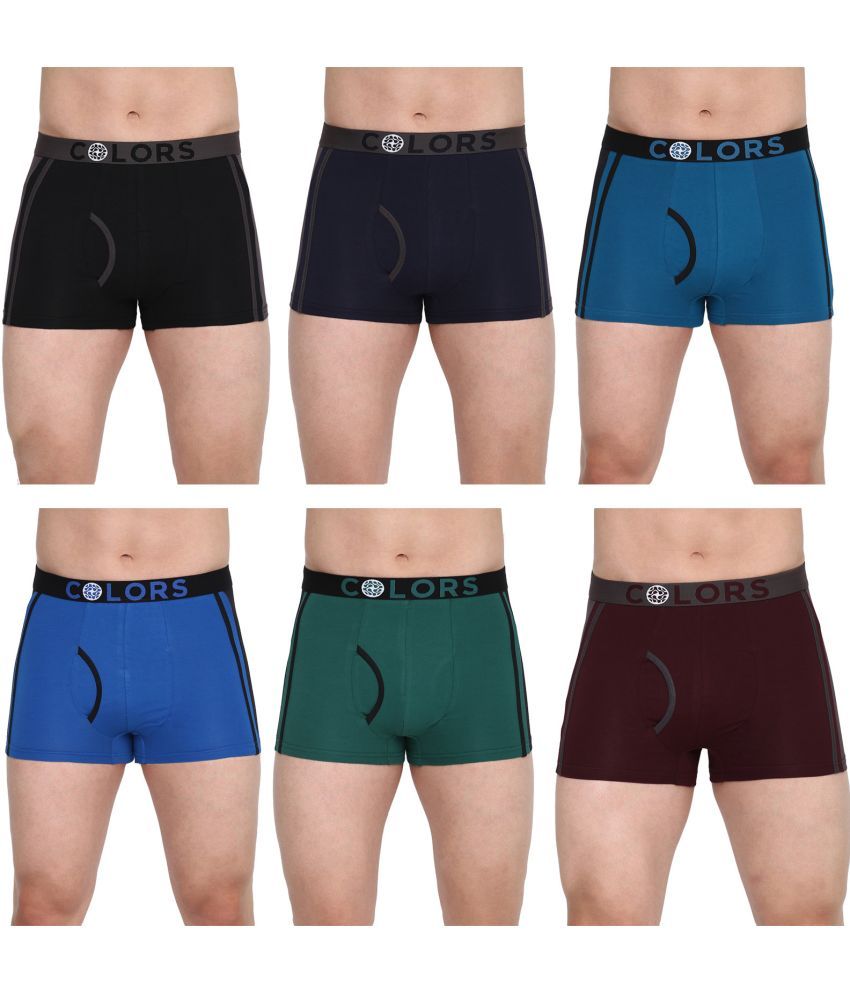     			COLORS by Rupa Frontline Multicolor Cotton Men's Trunks ( Pack of 6 )