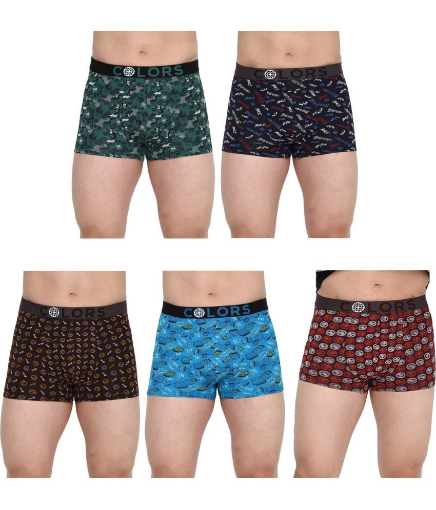     			COLORS by Rupa Frontline Multicolor Cotton Men's Trunks ( Pack of 5 )