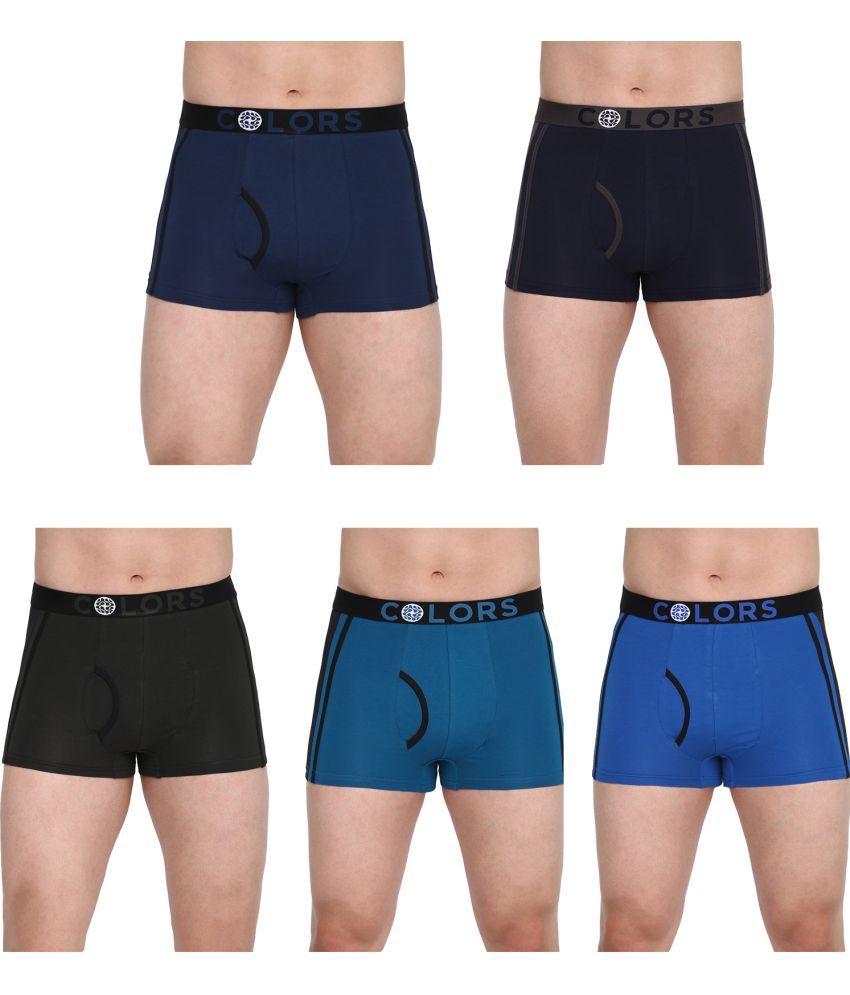     			COLORS by Rupa Frontline Multicolor Cotton Men's Trunks ( Pack of 5 )