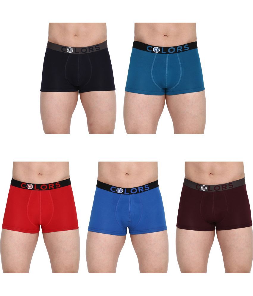     			COLORS by Rupa Frontline Multicolor Cotton Men's Trunks ( Pack of 5 )