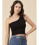 Rigo Black Cotton Women's Crop Top ( Pack of 1 )