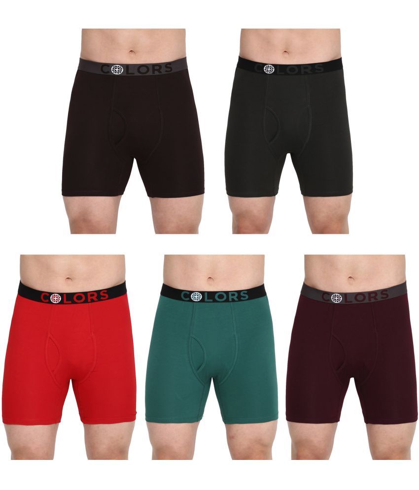     			COLORS by Rupa Frontline Multicolor Cotton Men's Trunks ( Pack of 5 )