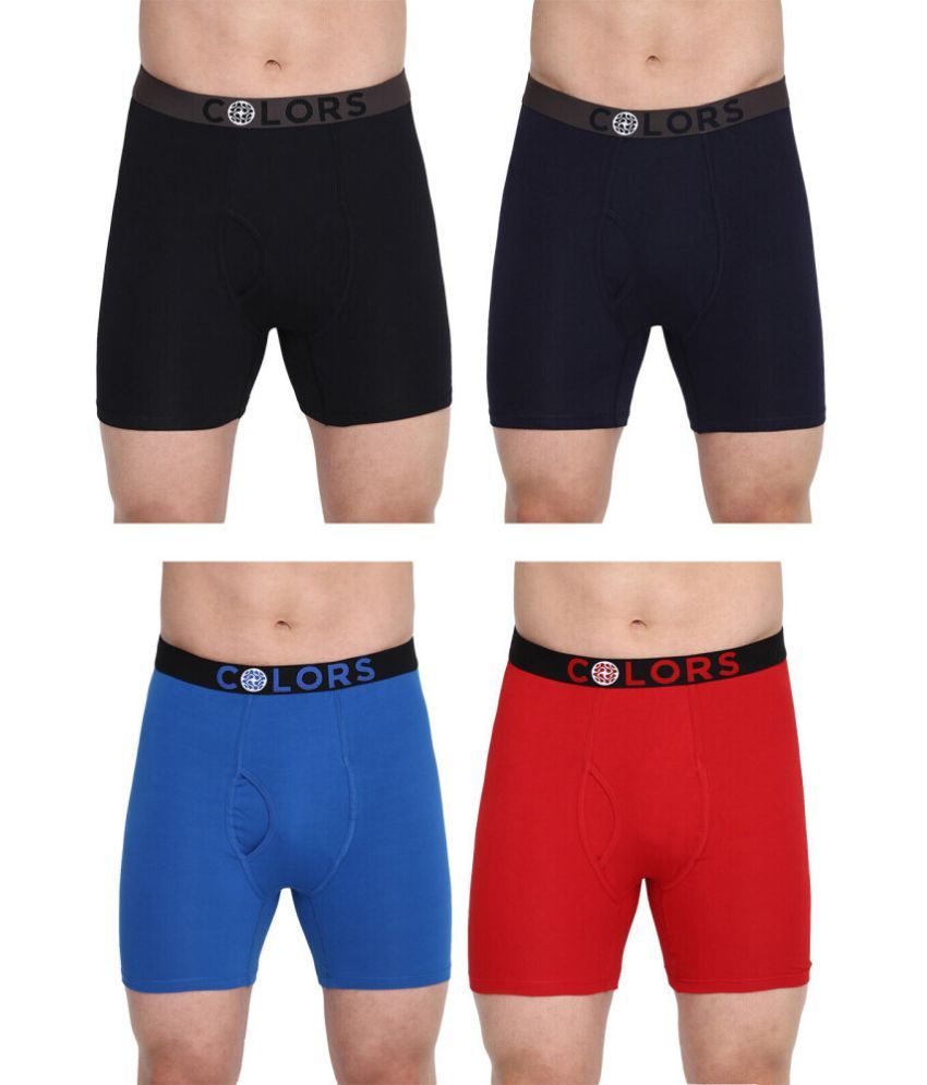     			COLORS by Rupa Frontline Multicolor Cotton Men's Trunks ( Pack of 4 )