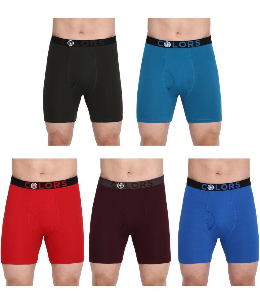     			COLORS by Rupa Frontline Multicolor Cotton Men's Trunks ( Pack of 5 )