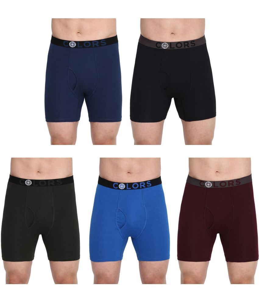     			COLORS by Rupa Frontline Multicolor Cotton Men's Trunks ( Pack of 5 )