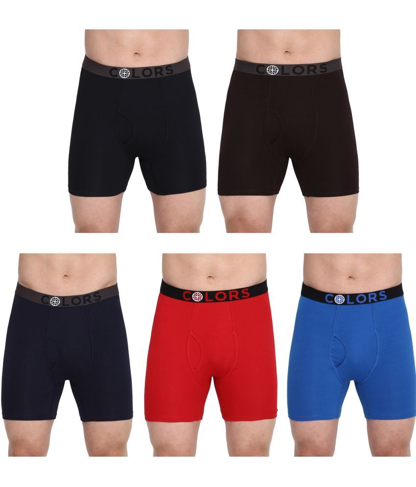     			COLORS by Rupa Frontline Multicolor Cotton Men's Trunks ( Pack of 5 )