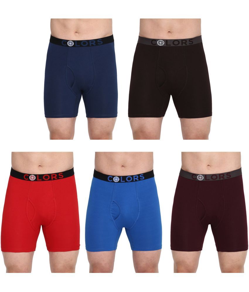     			COLORS by Rupa Frontline Multicolor Cotton Men's Trunks ( Pack of 5 )