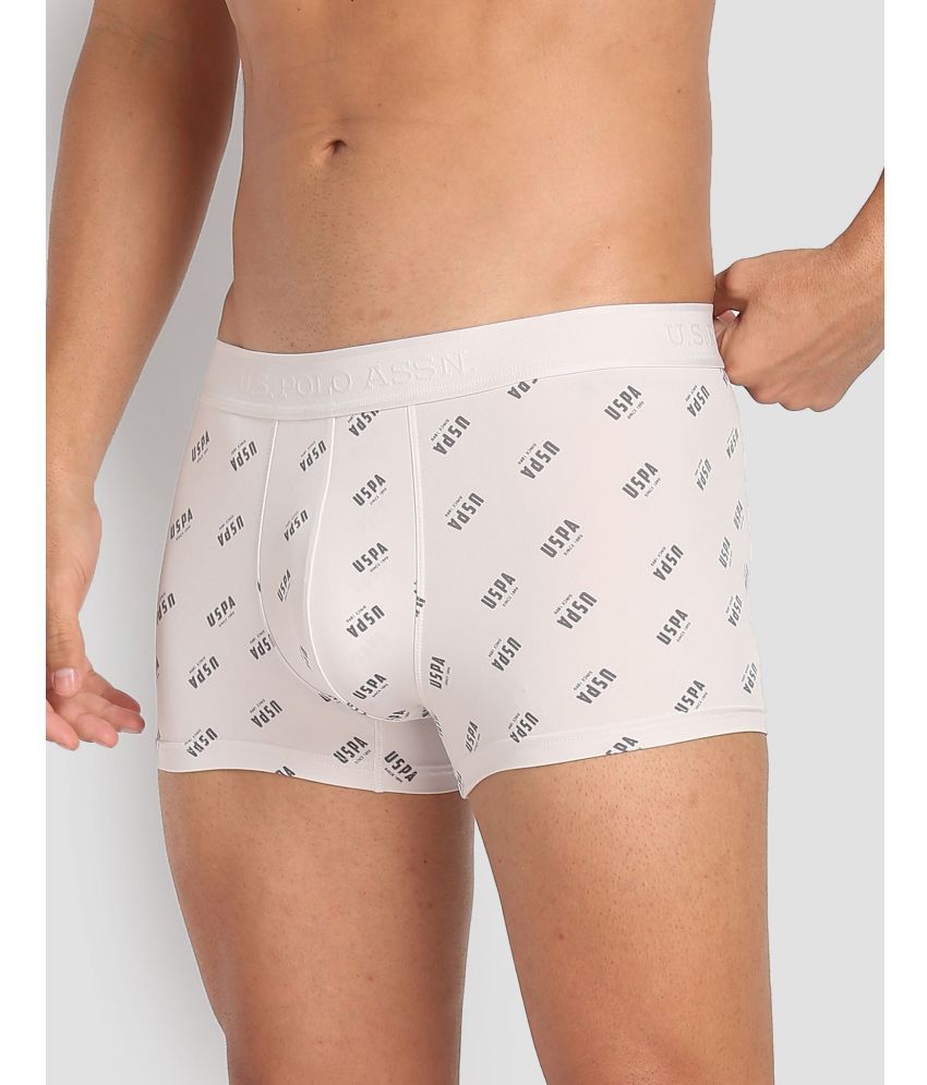     			U.S. Polo Assn. Off White Nylon Men's Trunks ( Pack of 1 )