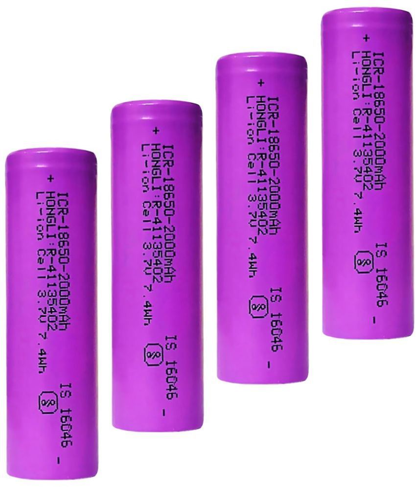     			A Grade 18650 Li-ion 2000mAh Rechargeable Battery (PACK OF 4).