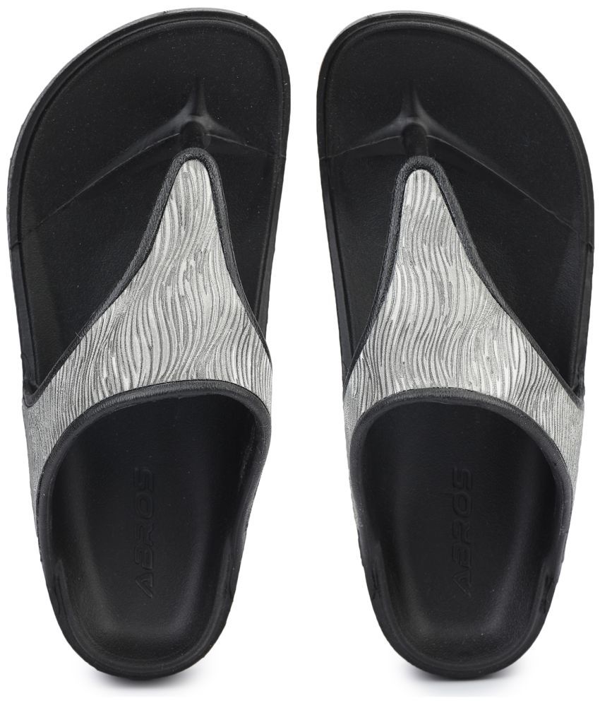     			Abros Black Women's Flip Flop