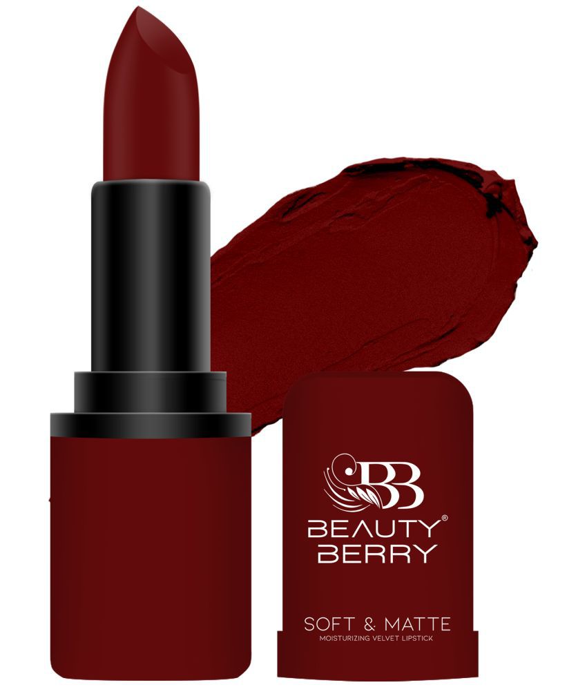     			Beauty Berry Maroon Red Matte Lipstick 4gm