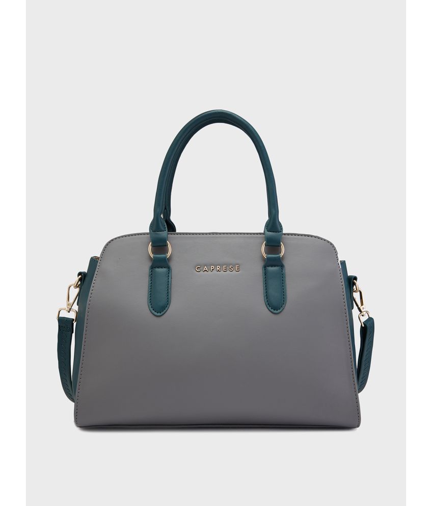     			Caprese Dark Grey Faux Leather Satchel Bag