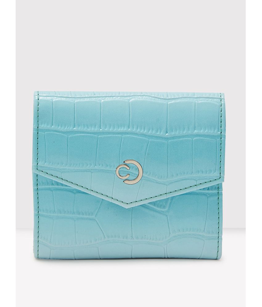    			Caprese Faux Leather Light Blue Women's Regular Wallet ( Pack of 1 )