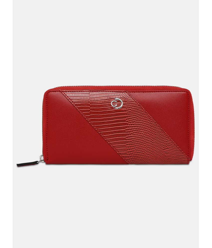     			Caprese Faux Leather Red Women's Regular Wallet ( Pack of 1 )