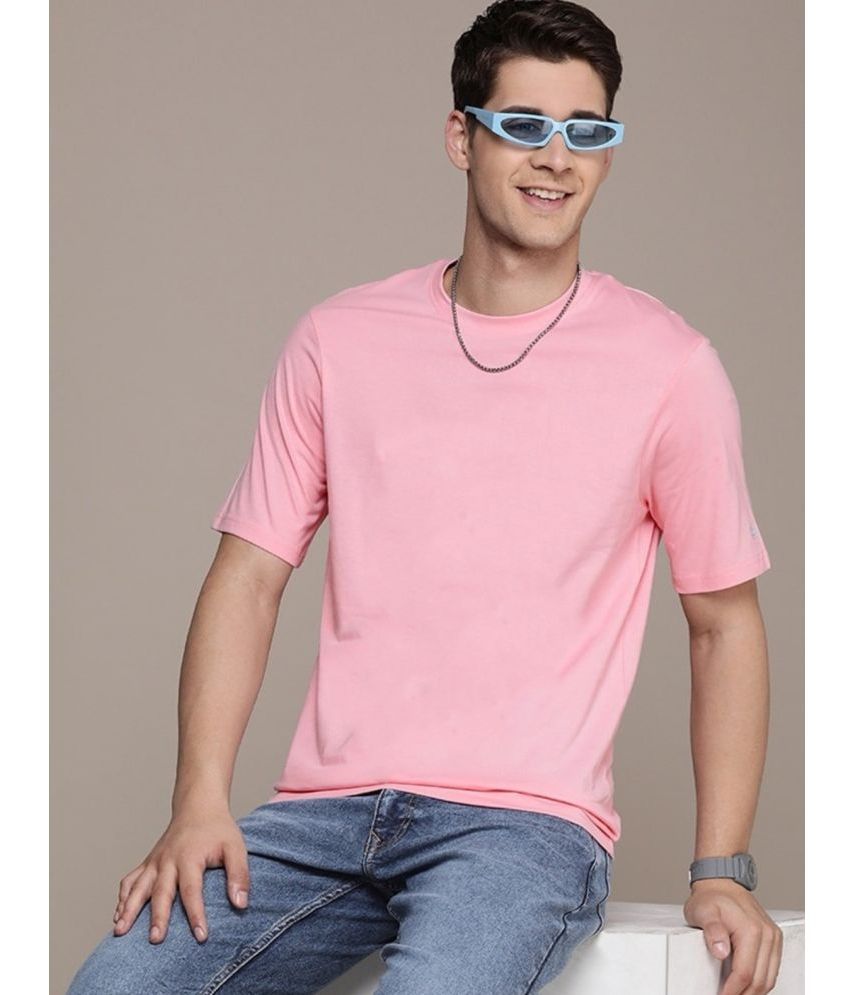     			PP Kurtis Cotton Regular Fit Printed Half Sleeves Men's T-Shirt - Pink ( Pack of 1 )