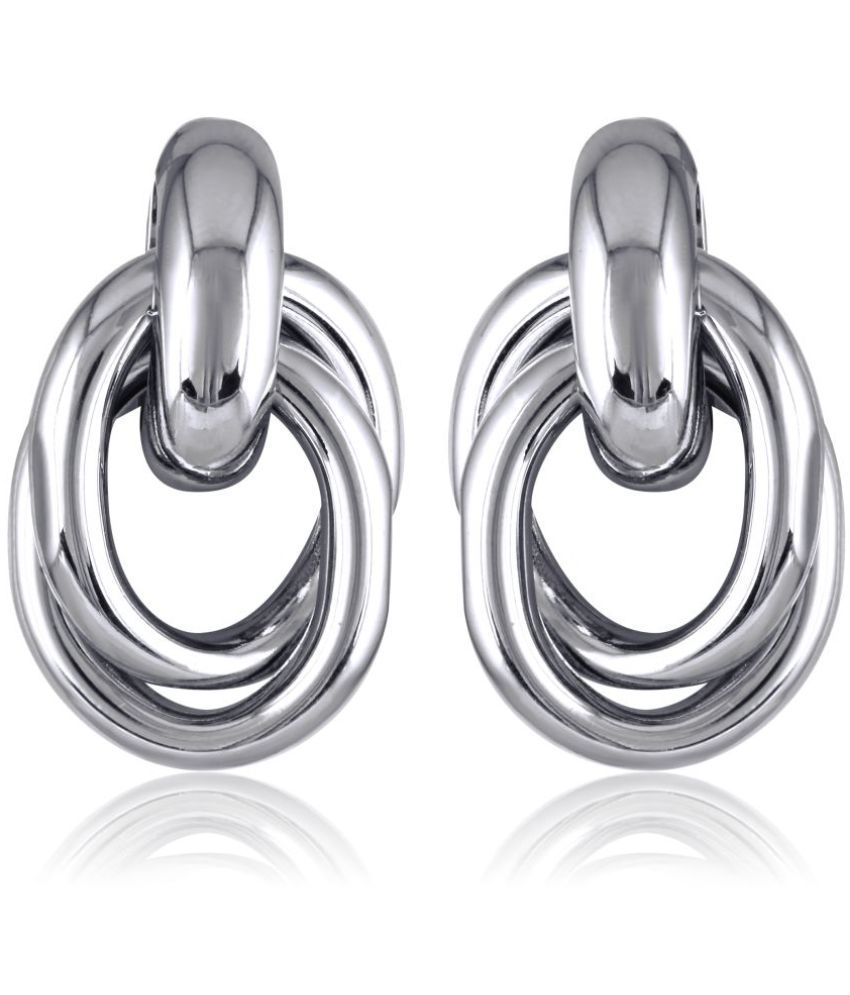     			VIVASTRI Silver Stud Earrings ( Pack of 1 )