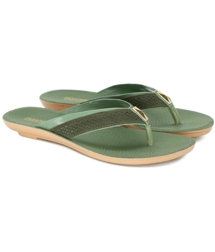     			ASIAN Green Women's Slipper