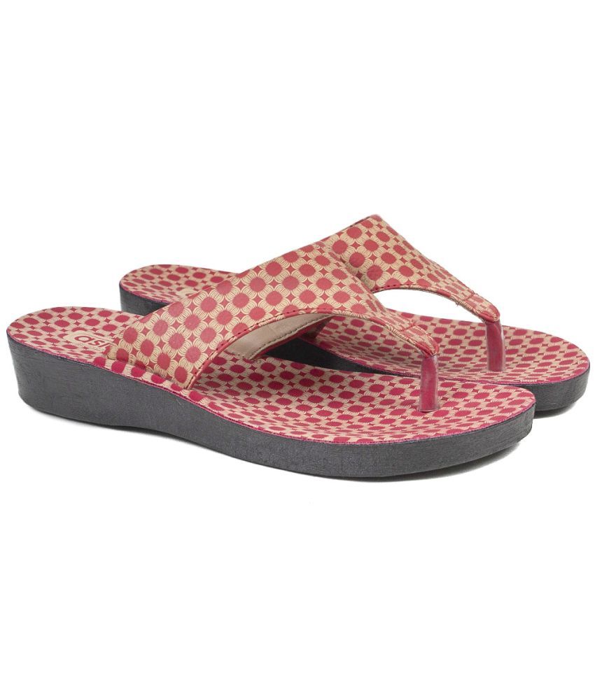     			ASIAN Red Women's Slipper