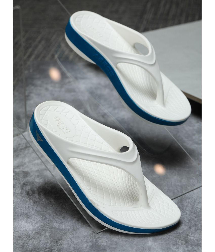     			Abros White Women's Flip Flop