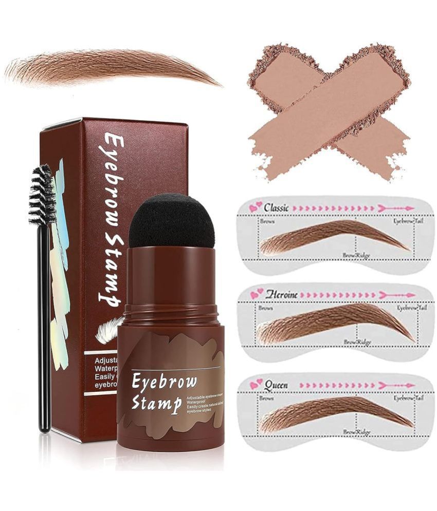     			Adbeni Hair Stamp  Eyebrow Filler and Shaper Kit Brow Eyebrow Kit for Women Light Brown 2 g