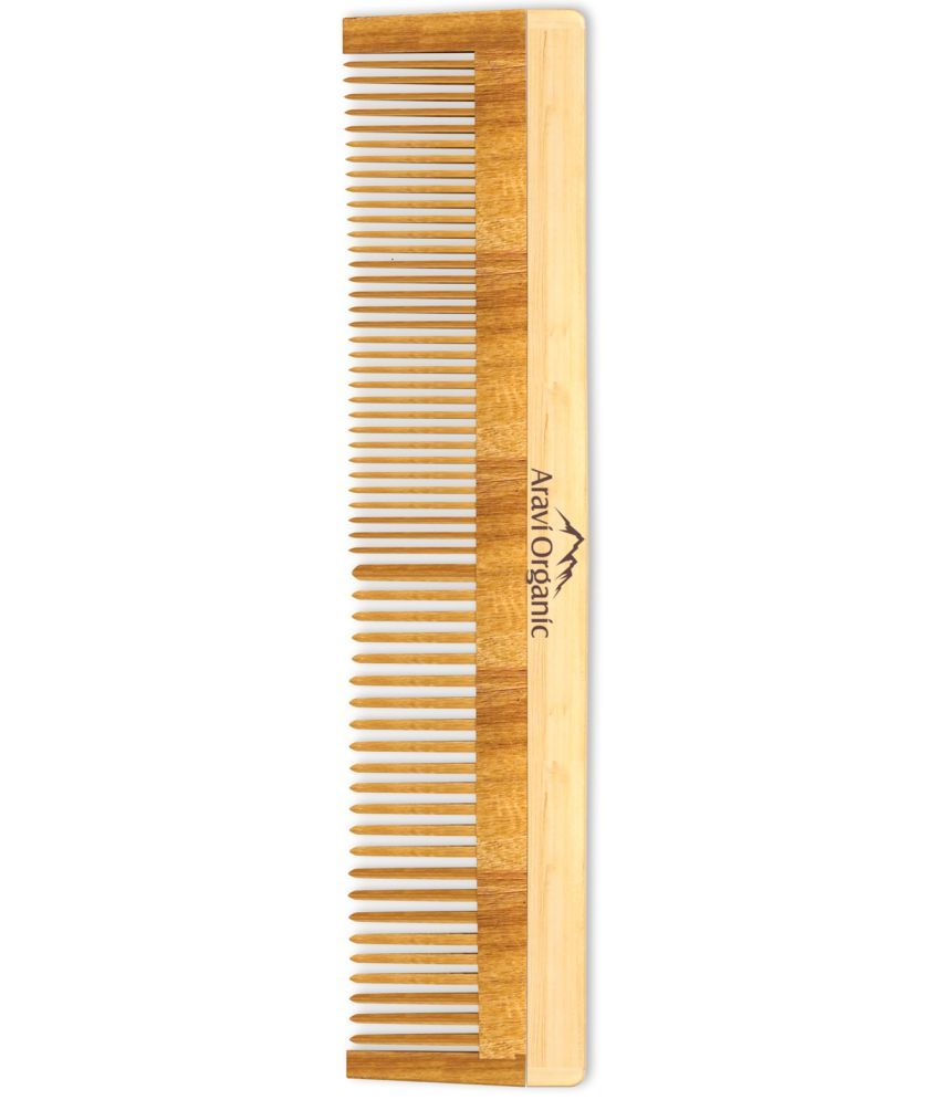     			Aravi Organic Wide Tooth Comb For All Hair Types ( Pack of 1 )