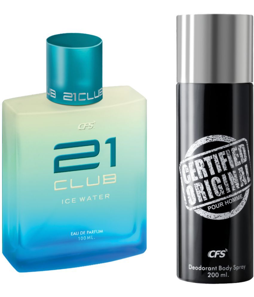     			CFS 21 Ice Water EDP Long Lasting Perfume & Certified Black Deodorant Body Spray