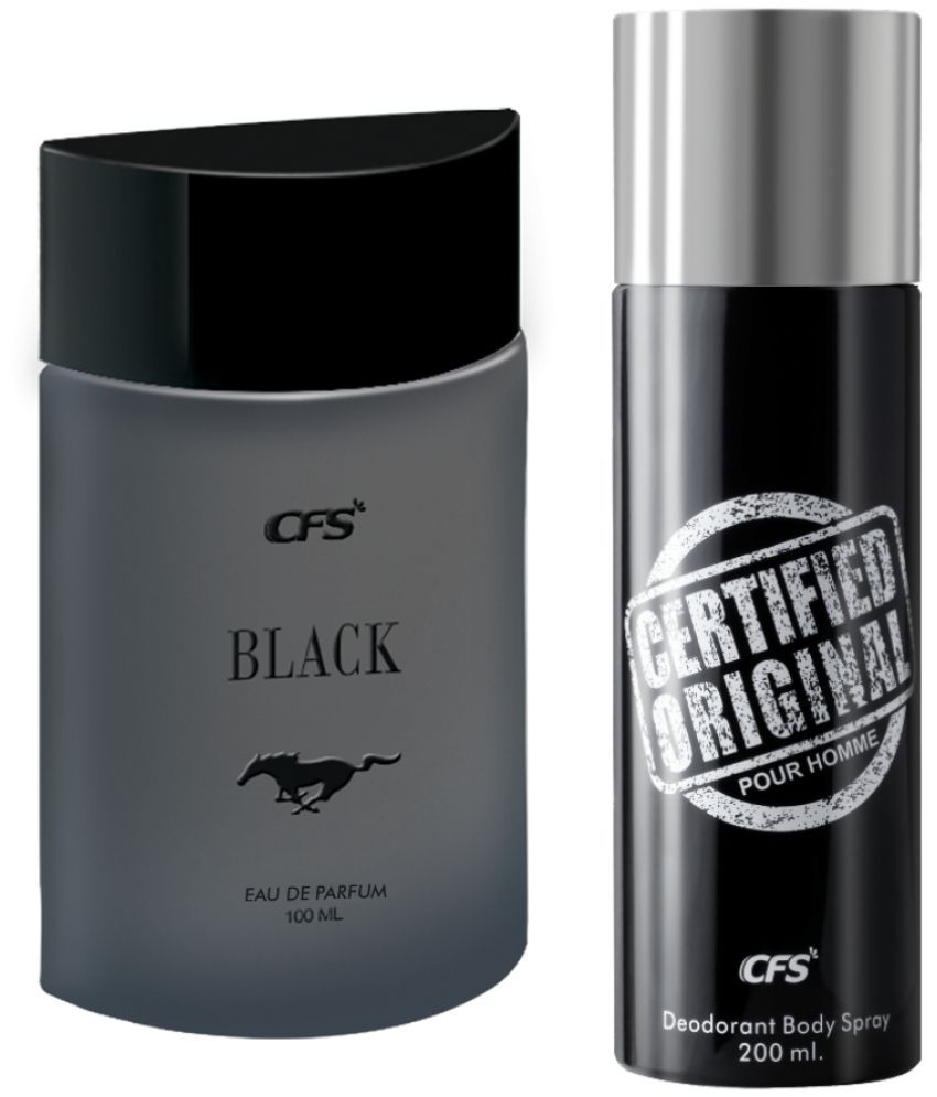     			CFS Black EDP Long Lasting Perfume & Certified Black Deodorant Body Spray