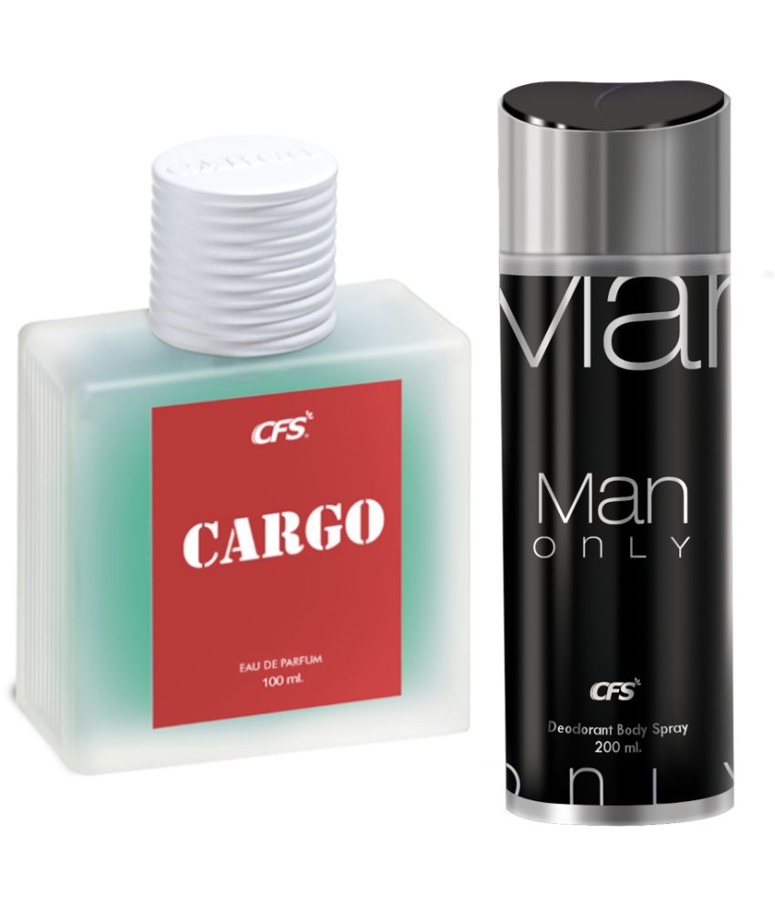     			CFS Cargo Blue EDP Long Lasting Perfume & Man Only Black Deodorant Body Spray